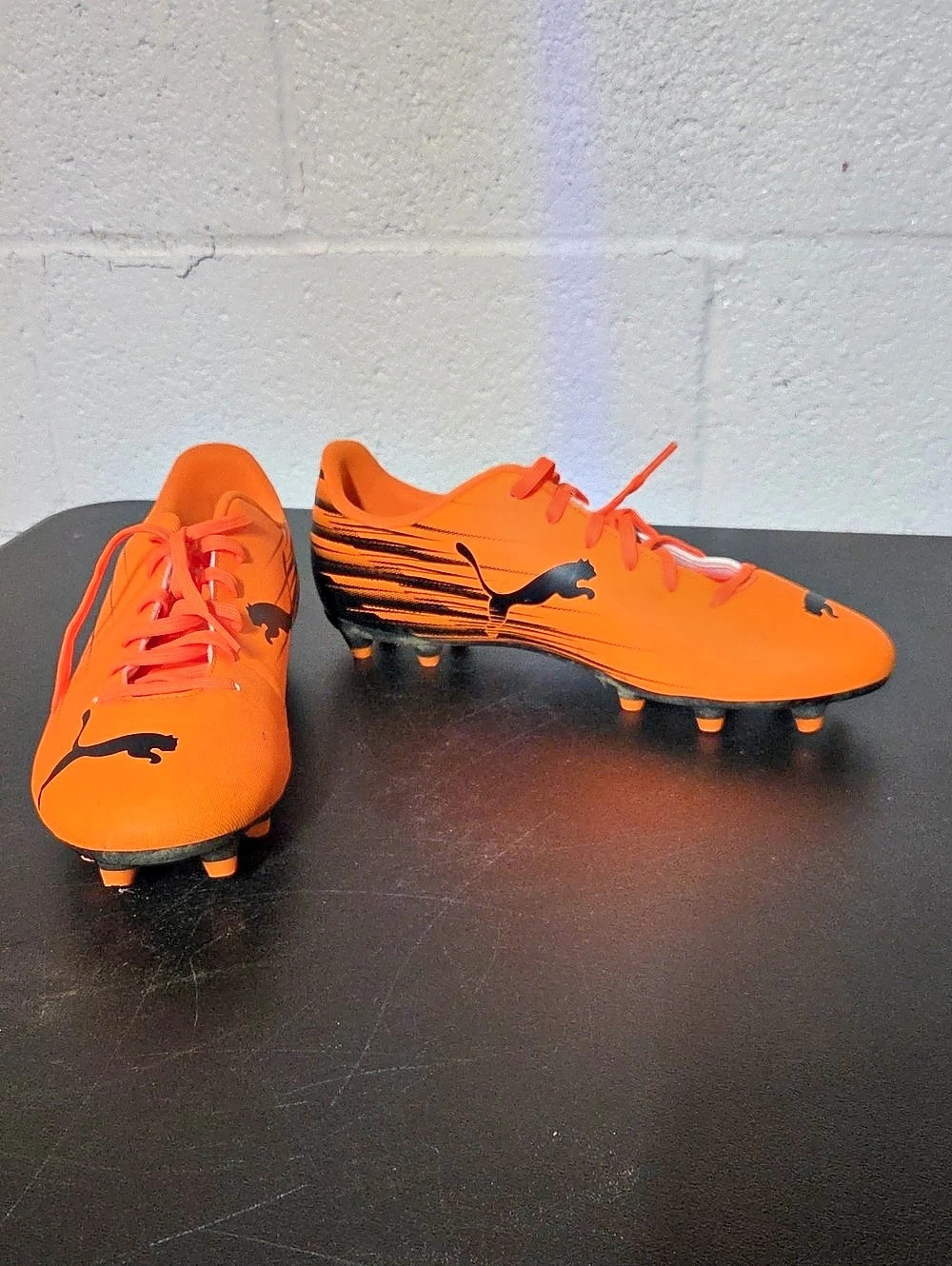 Puma Future Soccer Cleats Orange Black US 11.5